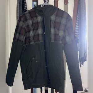 Pendleton Plaid Green and Red Jacket Zip Up Coat Men’s Size Small